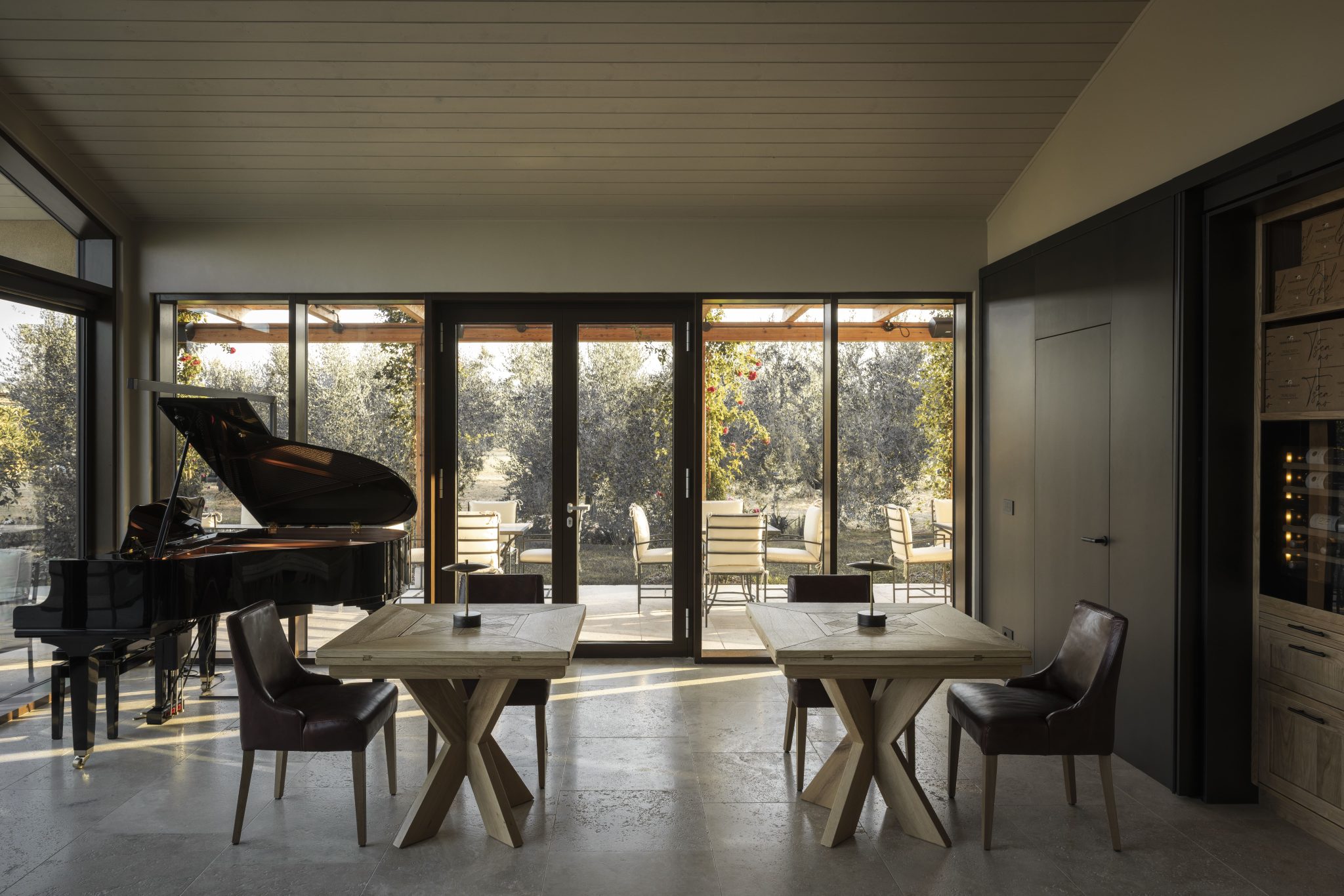Sala di vendita e degustazione vino e olio di Terre dei Ghelfi